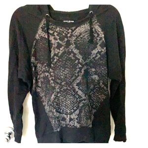 DKNY black snake hoodie